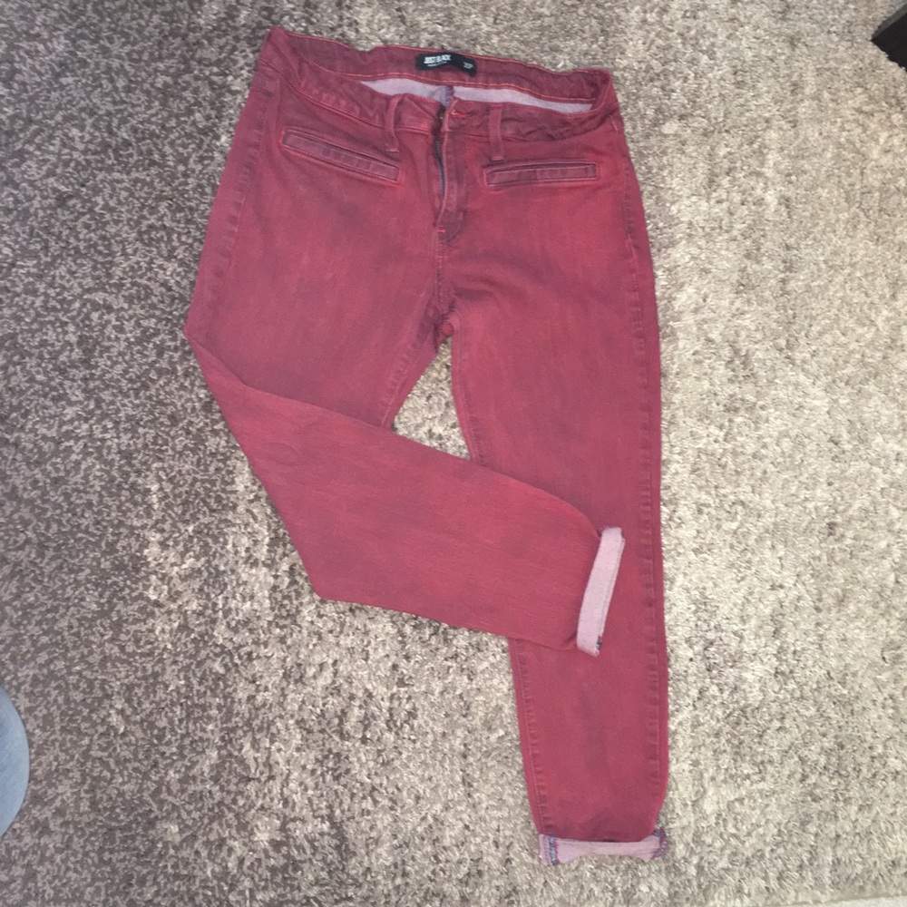 Just Black Maroon pants